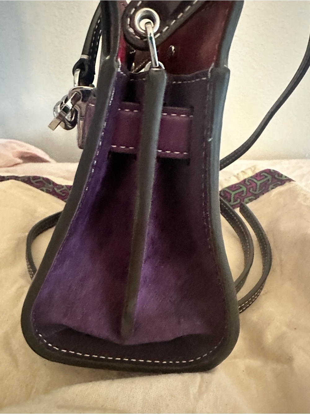 Tory Burch Lee Radizell petite double bag, purple - Picture 10 of 10